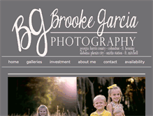 Tablet Screenshot of brookegarciaphotography.com
